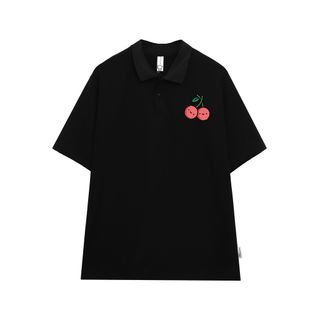 Áo polo nữ form rộng, áo thun polo nữ có cổ đẹp chất cotton form unisex PL012 Miucho in hoạ tiết