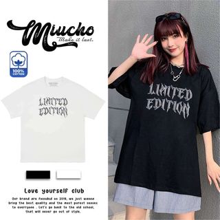 Áo thun nữ form rộng đẹp tay lỡ kiểu hàn quốc, áo phông nữ form rộng unisex vải cotton AT177 Miucho in hoạt tiết