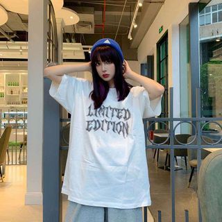 Áo thun nữ form rộng đẹp tay lỡ kiểu hàn quốc, áo phông nữ form rộng unisex vải cotton AT177 Miucho in hoạt tiết
