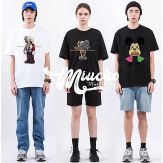 Áo thun unisex form rộng đẹp tay lỡ kiểu hàn quốc, áo phông unisex form rộng unisex vải cotton AT179 Miucho in hoạt tiết