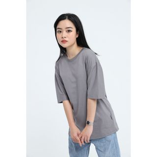 Áo thun trắng trơn tay lỡ form rộng đẹp oversize, áo phông trắng nữ tay lỡ hàn quốc cotton ATT01 Miucho basic tee
