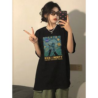 Áo thun Unisex form rộng đẹp tay lỡ kiểu hàn quốc, áo phông Unisex form rộng unisex vải cotton AT188 Miucho in hoạt tiết