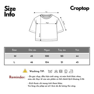 Áo croptop nữ tay ngắn cổ tròn vải thun cotton kiểu hàn quốc CR003 Miucho in hình