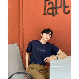 Áo thun nữ form rộng đẹp tay lỡ kiểu hàn quốc, áo phông nữ form rộng unisex vải cotton AT243 Miucho in brand name