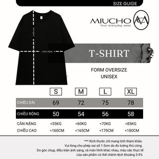 Áo thun nữ form rộng đẹp tay lỡ kiểu hàn quốc, áo phông nữ form rộng unisex vải cotton AT244 Miucho in brand name
