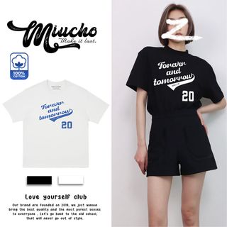 Áo thun nữ form rộng đẹp tay lỡ kiểu hàn quốc, áo phông nữ form rộng unisex vải cotton AT164 Miucho in hoạt tiết