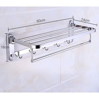 Kệ khăn bằng inox sus 304 màu trắng bóng tinh tế và màu đen sang trọng