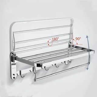 Kệ khăn bằng inox sus 304 màu trắng bóng tinh tế và màu đen sang trọng