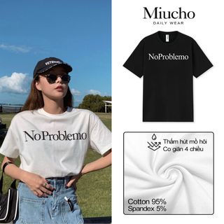 Áo thun nữ cổ tròn chất liệu cotton mềm mại form regular AR023 Miucho basic