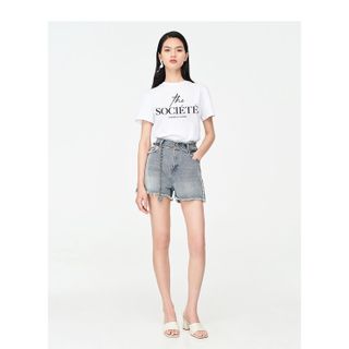 Áo thun nữ cổ tròn chất liệu cotton mềm mại form regular AR003 Miucho basic