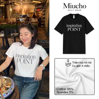 Áo thun nữ cổ tròn chất liệu cotton mềm mại form regular AR022 Miucho basic