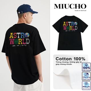 Áo thun nữ form rộng đẹp tay lỡ kiểu hàn quốc, áo phông nữ form rộng unisex vải cotton AT148 Miucho in hoạt tiết