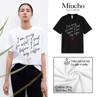 Áo thun nữ cổ tròn chất liệu cotton mềm mại form regular AR016 Miucho basic