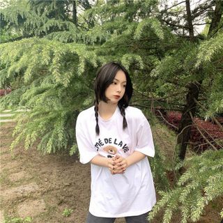 Áo phông adlv nữ form rộng tay lỡ unisex, áo thun adlv nữ form rộng tay lỡ unisex cotton AT130 Miucho in logo
