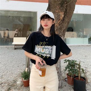 Áo thun nữ form rộng đẹp tay lỡ kiểu hàn quốc, áo phông nữ form rộng unisex vải cotton AT168 Miucho in hoạt tiết
