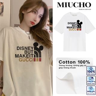 Áo phông nữ form rộng tay lỡ unisex đẹp, áo thun nữ form rộng tay lỡ unisex cotton hàn quốc AT115 Miucho basic tee