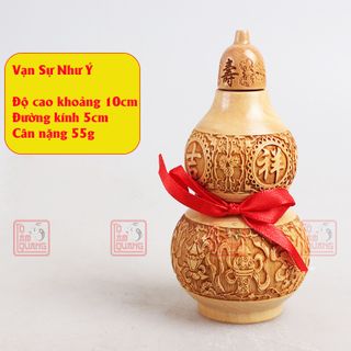 Hồ lô phong thủy bát quái gỗ đào đẹp hóa giải sát khí – tăng tuổi thọ - bình an – hạnh phúc – mẫu mã tinh tế đa dạng