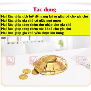 Mai rùa phong thủy đồng nguyên chất gieo quẻ chiêu tài kéo lộc sức khỏe bình an - tặng 3 đồng xu - TÔ TÂM QUANG