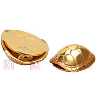 Mai rùa phong thủy đồng nguyên chất gieo quẻ chiêu tài kéo lộc sức khỏe bình an - tặng 3 đồng xu - TÔ TÂM QUANG