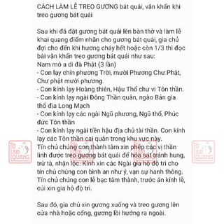 Gương bát quái cầu lồi / lõm xua đuổi tà ma - Trấn trạch mang lại bình an - TÔ TÂM QUANG