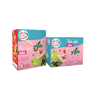 TRÀ SỮA TRÂN CHÂU ĐƯỜNG PHÈN ALEE MILK TEA VỊ DÂU 325G - ALEEFOODS