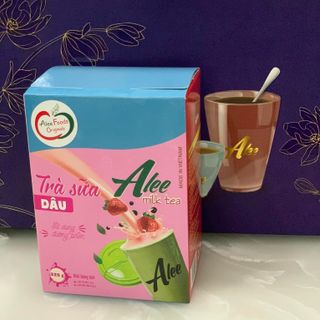 TRÀ SỮA TRÂN CHÂU ĐƯỜNG PHÈN ALEE MILK TEA VỊ DÂU 325G - ALEEFOODS