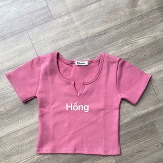 Áo Croptop Tay Ngắn Cổ V