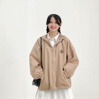Áo khoác da lộn 2 lớp đẹp logo thêu form 70kg bao rẻ