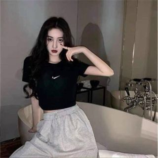 Áo Thun Croptop thêu Niikee CT