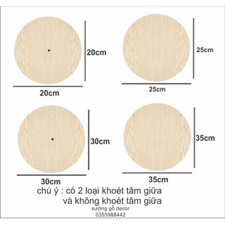 [Mã LIFE1404ALL giảm 10% đơn 50K] [Rẻ] Combo 5 Miếng Gỗ Tròn Mặt Vàng MDF Làm Đồng Hồ, Mô Hình Decor giá sỉ