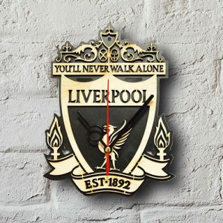 (Rẻ Đẹp) Đồng Hồ Bóng Đá Logo Clb Liverpool Bằng Gỗ giá sỉ