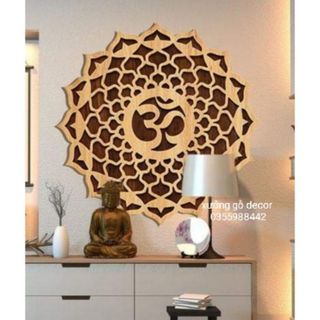 Tranh treo tường Decor hoa Mandala trang trí phòng thiền , yoga, phòng tập giá sỉ