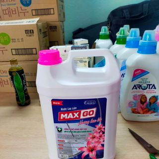 Chuyên cung cấp sỉ nước giặt xả lau sàn nhà nước rửa chén nước can 5kg hiệu Maxgo