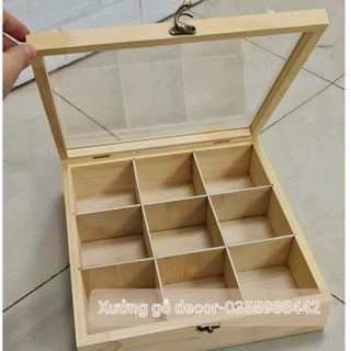 Hộp đựng trang sức chia ngăn bằng gỗ, hộp gỗ quà tặng,Woody Box giá sỉ