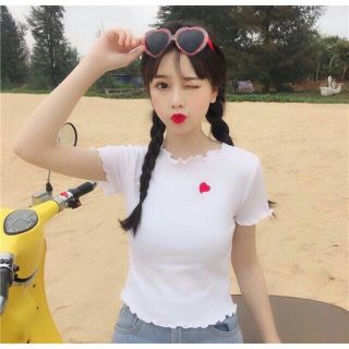 ÁO CRTOP CUỐN BIÊN THÊU TIM ( quảng châu )