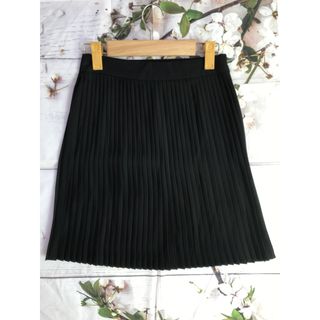 Chân váy xếp ly đen cao cấp vải cát len CVXD006