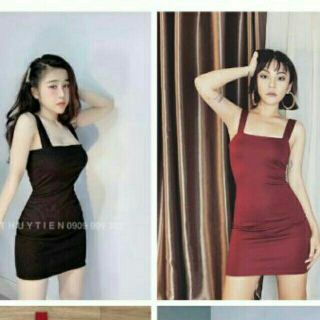ĐẦM BODY DÂY BẢN LỚN ( thun gân)