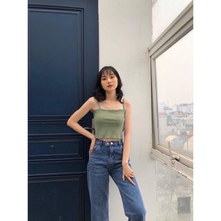 Áo croptop HAI DÂY CUỐN BIÊN