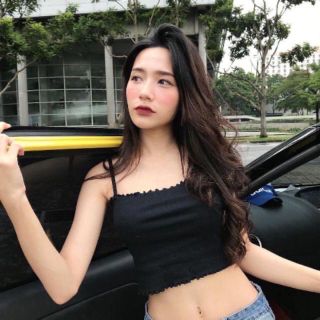 Áo croptop HAI DÂY CUỐN BIÊN