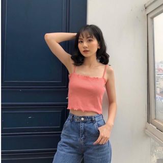 Áo croptop HAI DÂY CUỐN BIÊN