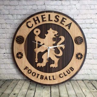 Đồng Hồ Các Câu Lập Bộ Bóng Đá Bằng Gỗ Treo Tường Decor ( FC Chelsea) giá sỉ