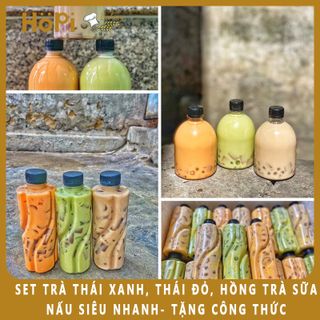Set Trà Sữa Trân Châu Kèm Công Thức Nấu Siêu Dễ (Set 30-35 ly) - Hopi