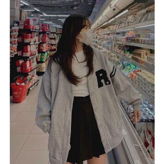Áo khoác cardigan thun nỉ mịn form dưới 70kg