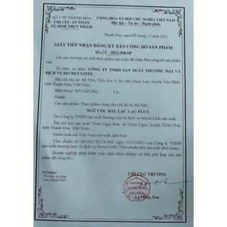 Ngũ cốc bầu, ngũ cốc siêu dinh dưỡng Lạc Lạc Plus , có hạt Sachi siêu dinh dưỡng cho bé (hộp/30 gói/600g)