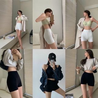 Quần đùi ôm thun gân A2
