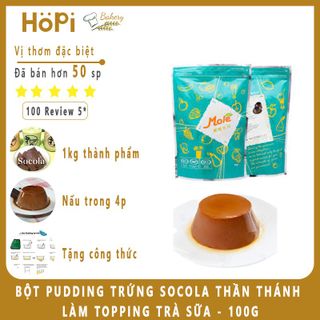 Bột Pudding Socola Mole 100g Vị Thơm Ngậy Quán Ưa Thích Hay Dùng Nấu Nhanh Dùng Làm Topping Trà Sữa giá sỉ