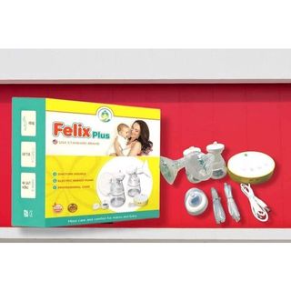 Combo Máy hút sữa Điện đôi Felix PLUS 9 cấp độ hút chuyên sâu + Có Pin Sạc+Áo Rảnh Tay Hút Sữa+Tặng 5 túi trữ sữa 250ml giá sỉ