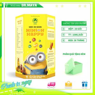 Siro ăn ngon MINION Happy 30 gói - 10ml/gói - T.ố.t nhất cho bé - cung cấp chất dinh dưỡng, giúp bé ăn ngon giá sỉ