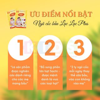 Ngũ cốc bầu Lạc Lạc (hộp/30 gói) 600g