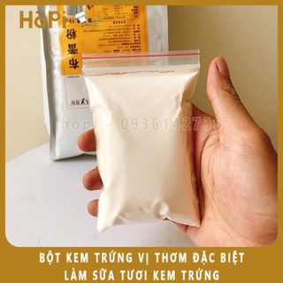 Bột Kem Trứng 100g Vị Thơm Đặc Biệt Làm Sữa Tươi Kem Trứng - Tặng Công Thức Pha Chế